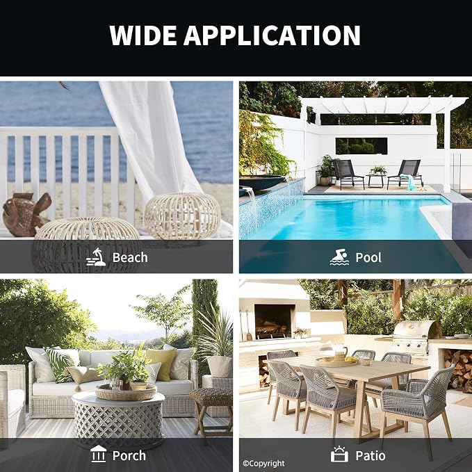 Outdoor Indoor Curtains W52 x L108 - Image 7