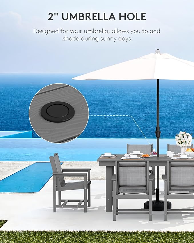 SERWALL 5 Piece Outdoor Dining Table Sets - Image 2