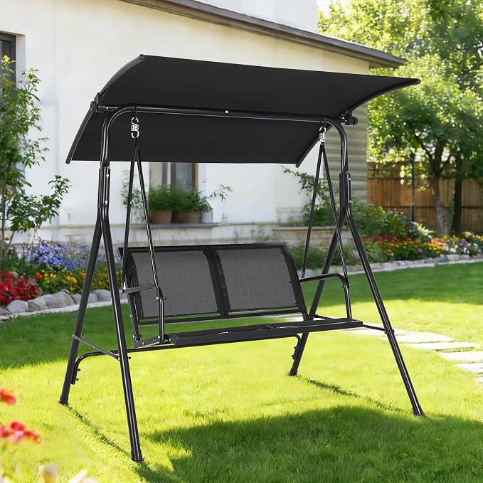 2-Seat Outdoor Patio Porch Swing - Image 7