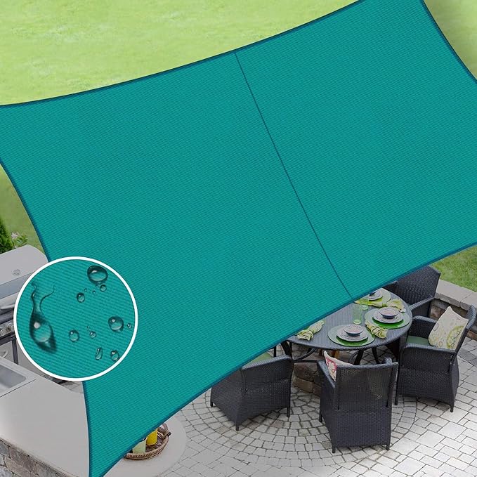LOVE STORY Rectangle 6'x9' Waterproof Sun Shade Sail Canopy UV Block by LOVESTORY