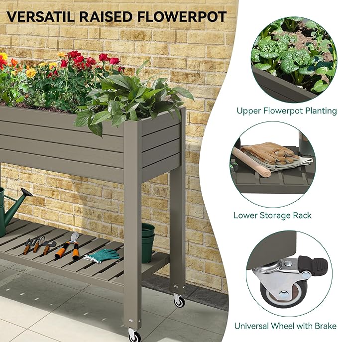 YITAHOME 3.6x1.5x2.8 FT Elevated Garden Bed Kit - Image 3