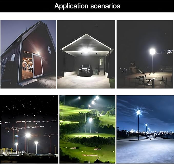 4Pack LED Flood Light Outdoor, 150W LED Work Light 15000lmwith 6FT US Plug - Image 7