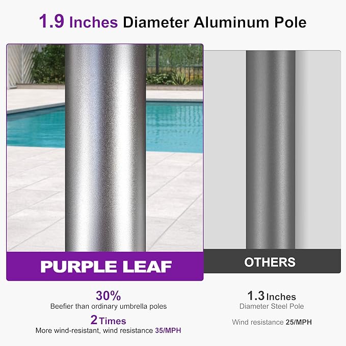 PURPLE LEAF 3-Piece Patio Chaise Lounge Set - Image 8