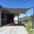 SUNNY GUARD Custom Size 9'x10' Brown Sun Shade Sail Rectangle UV Block Shade by SUNNYGUARD