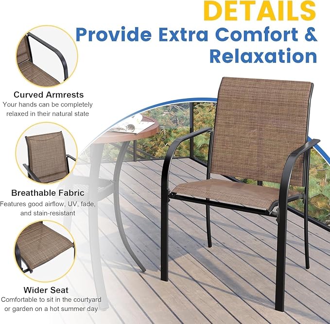 VICLLAX 5 Pieces Patio Dining Set - Image 2