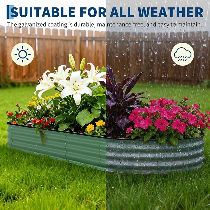 Garvee 2 Pack Galvanized Raised Garden Beds - Image 8