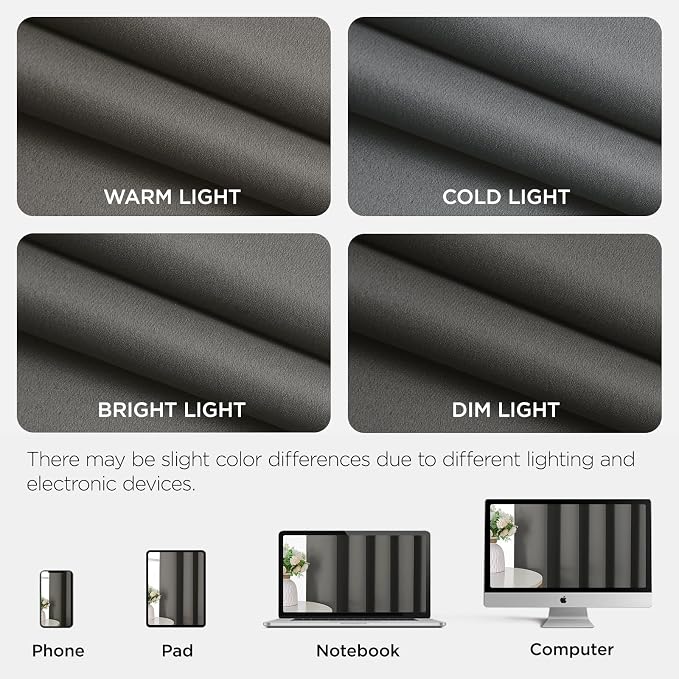 Joydeco Blackout Door Curtain for Doorway Privacy 108 Inches Long, Grommet - Image 8