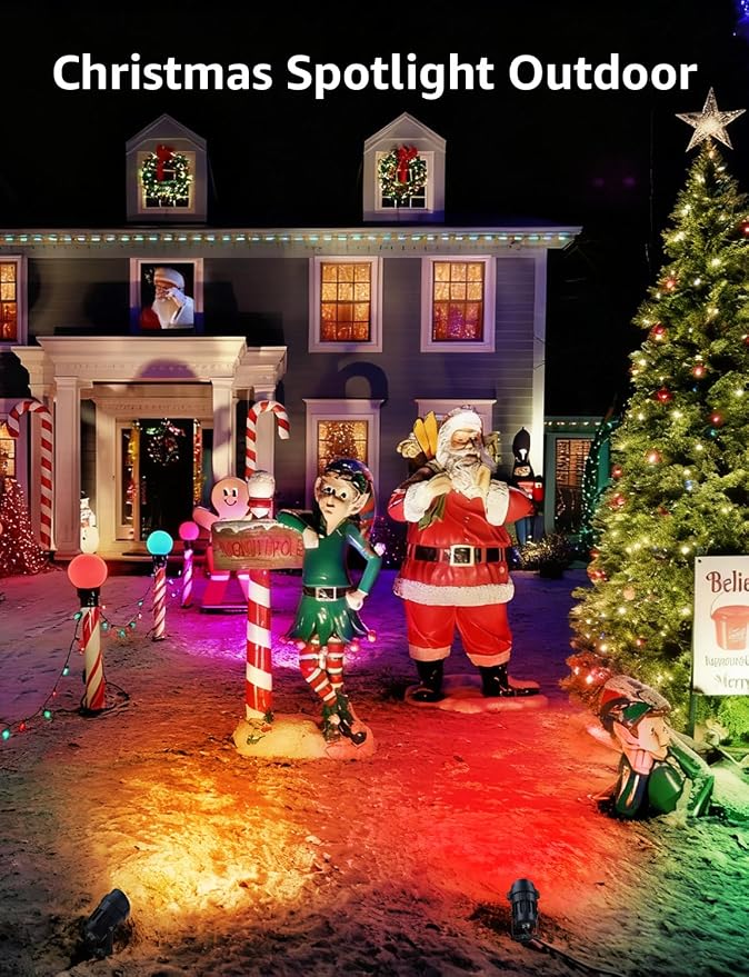 SUNVIE 12W Christmas Low Voltage Landscape Lighting RGB Color Changing LED - Image 2