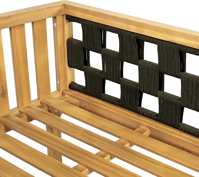 Christopher Knight Home Rosie Acacia Wood Outdoor Daybed Sofa - Image 13