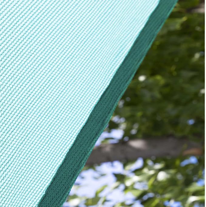 Amgo Custom Size 5' x 5' x 5' Turquoise Triangle Sun Shade Sail UPF50+ AGTAPRT12 - Image 9