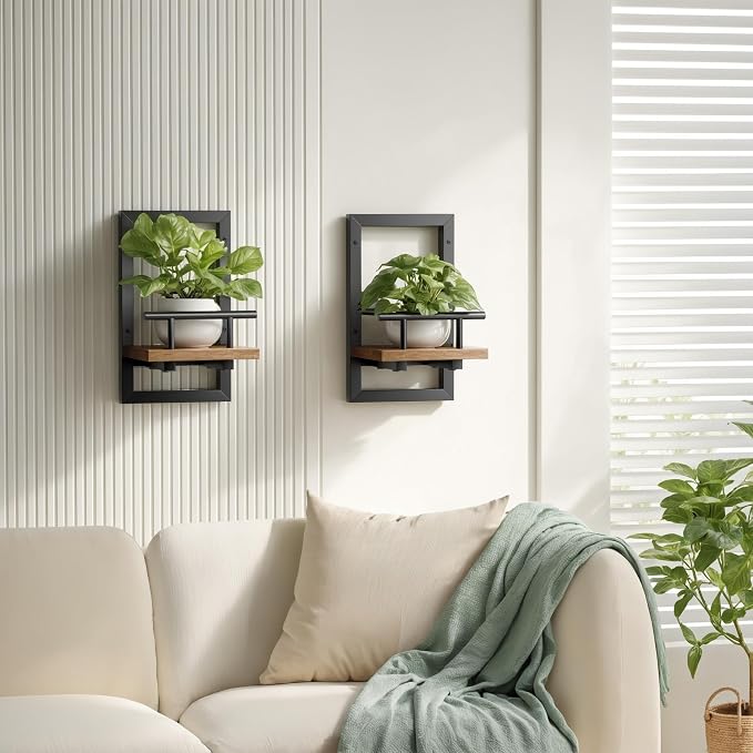 bosbo Floating Shelves for Wall, Plant Shelf Indoor, Wall Planters for Indoor - Image 6