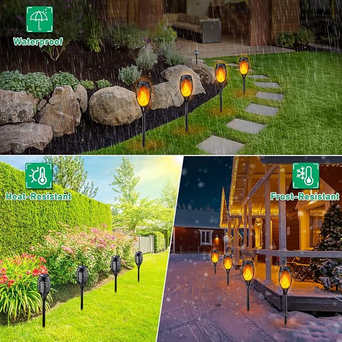 IkeeRuic Solar Lights Outdoor, Solar Torch Light - Image 4
