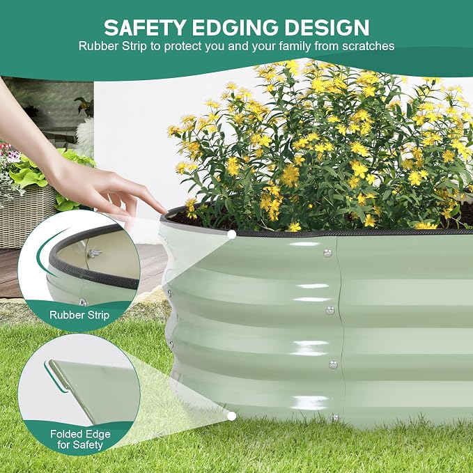 Galvanized Raised Garden Bed Outdoor - Image 4
