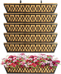 6 Pack 30 Inch Window Boxes Planters Railing Planter Box by KarlliuHOMEGARDEN