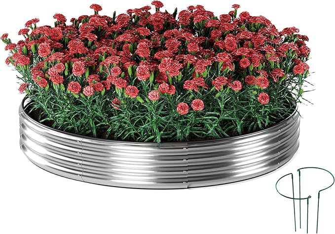 Galvanized Metal Planter Raised Garden Bed Kit by ZFHgarden