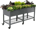Rolling Elevated Raised Garden Bed-V Series, 1000 Lbs Weight Capacity, Outdoor by VegoGarden