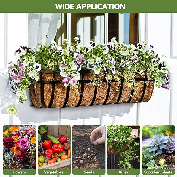 2Pcs Trough Coco Liner 30" Coco Coir Liners - Image 7