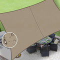 LOVE STORY Rectangle 7'x10' Waterproof Sun Shade Sail Canopy UV Block by LOVESTORY