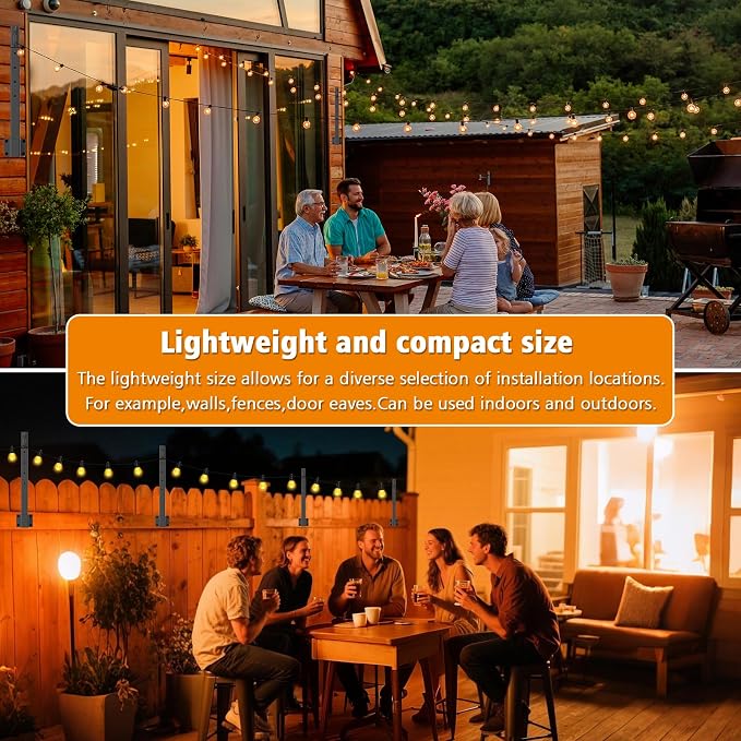 AILBTON 6 Pack 2.8Ft String Light Poles, Light Poles - Image 5