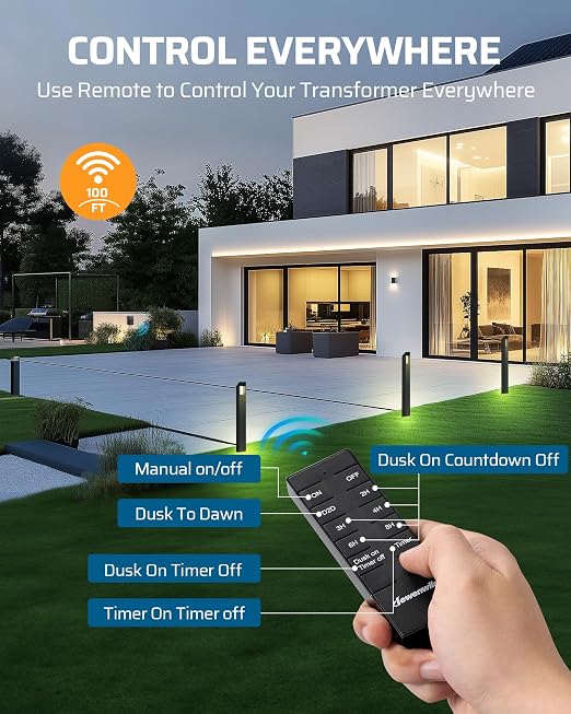 DEWENWILS 300W Low Voltage Landscape Transformer - Image 5