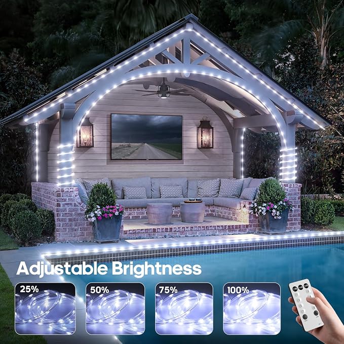 50FT 360 LED Waterproof Rope Lights Outside - Image 4