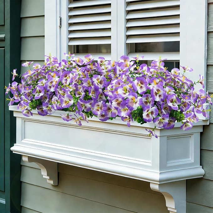 24 Bundles Artificial Pansy Flowers - Image 4