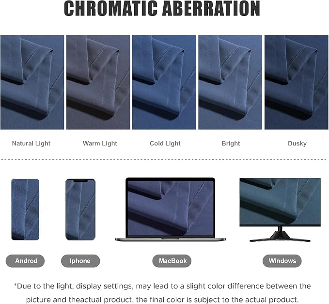 BONZER Outdoor Curtains for Patio Waterproof Thick Privacy Wide Grommet Light - Image 5