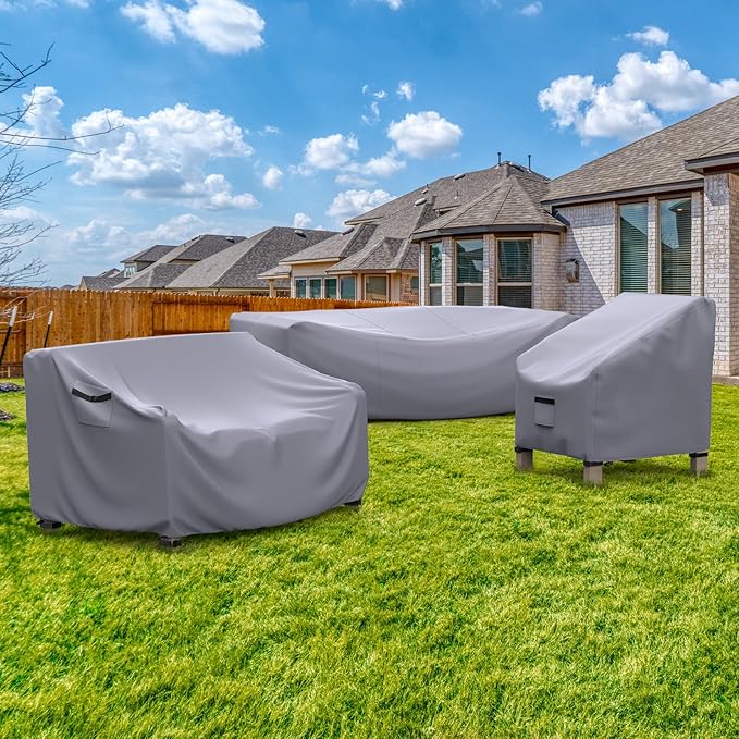 Patio Furniture Set Cover Waterproof, Heavy Duty 600D Furniture Covers - Image 7
