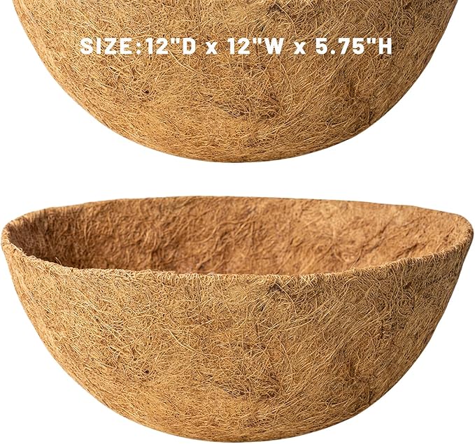 2 Pack 12 Inch Round Replacement Coco Liners - Image 7