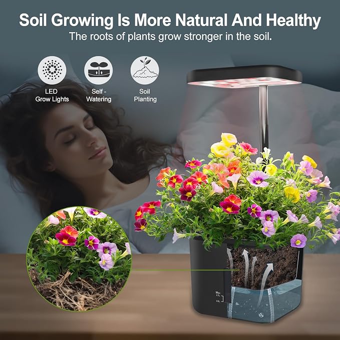 2 PACK Plant Pots Indoor Garden Planter Growing Systems Small Smart Soil - Image 3