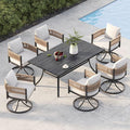 Grand patio Outdoor Dining Set, 7-Piece Patio Table and Chairs Set, Metal Woven by GrandPatio