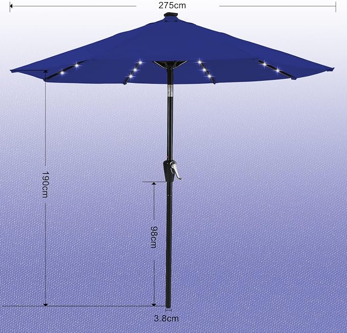 ABCCANOPY Durable Solar Led Patio Umbrellas - Image 2