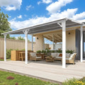 AECOJOY 16' x 10' Gazebo White Outdoor Pergola by AECOJOY