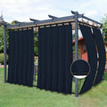 Easy-Going Outdoor Patio Curtains Detachable Tab Top Windproof Weatherproof by Easy-Going