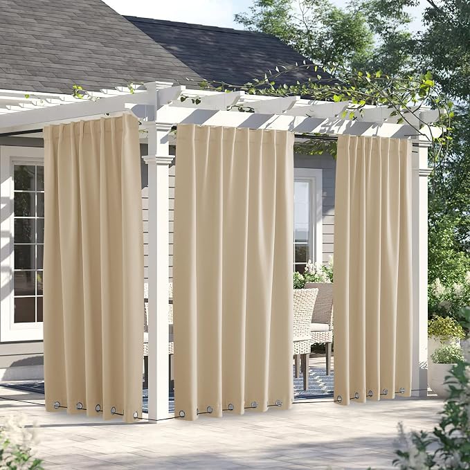 NICETOWN 2 Panels Weighted Blackout Curtains - Image 2