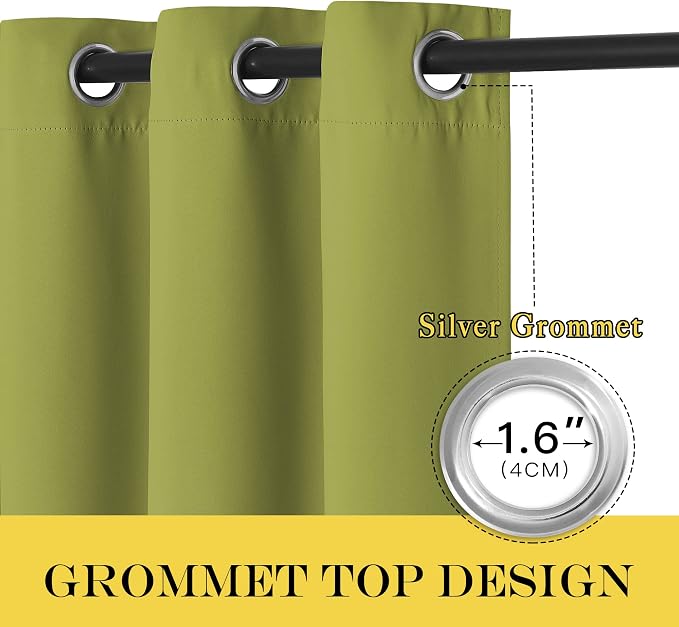 NICETOWN Blackout Curtains for Sliding Glass Door Room Divider Noise Reduce - Image 6