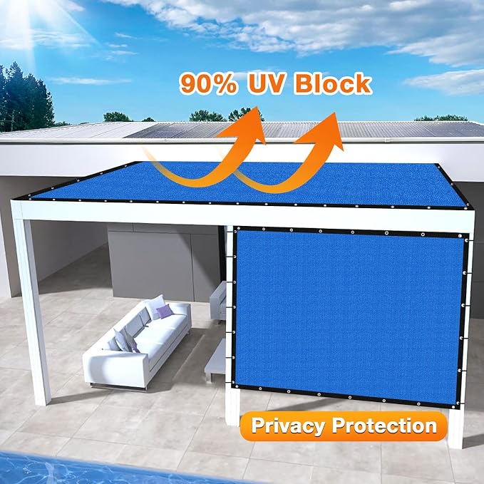 Artpuch Outdoor Pergola Shade Cover 7' X 7' Sun Shade Cloth - Image 3