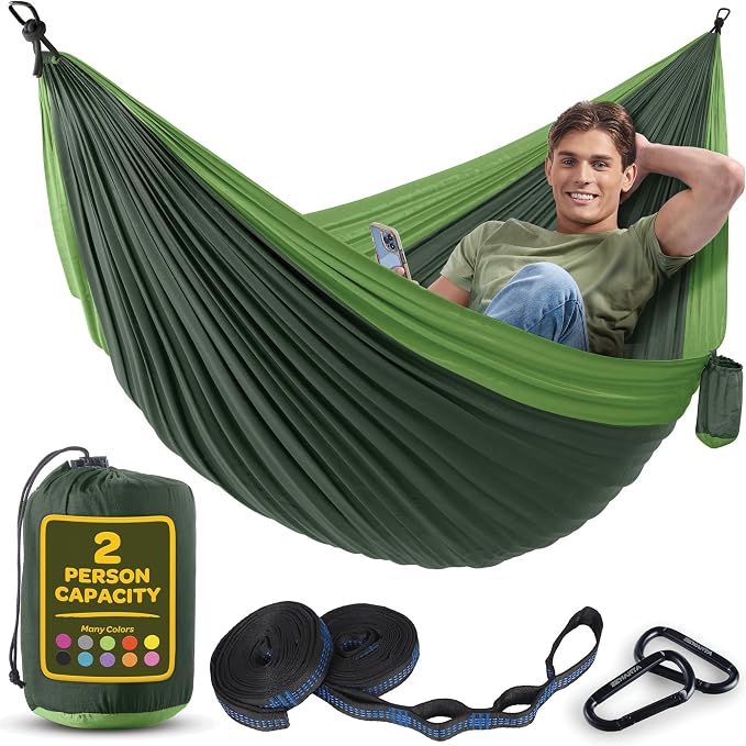 Durable Hammock 500 lb Capacity, Nylon Camping Hammock Chair by Sewanta