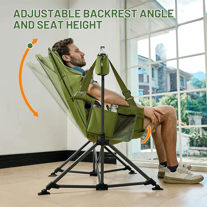 TIMBER RIDGE Hammock Camping Chair, Oversized Swinging Hammock Chair - Image 5