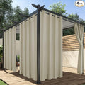 HolidayIdeas Outdoor Curtains for Patio Waterproof, 4 Panels by HolidayIdeas
