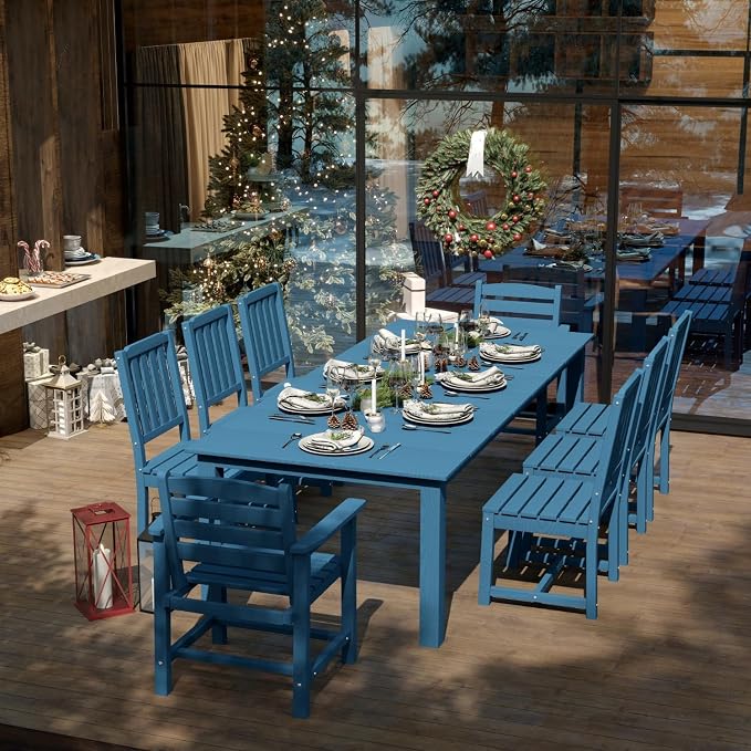 7-Piece Black Outdoor Dining Set - Image 6