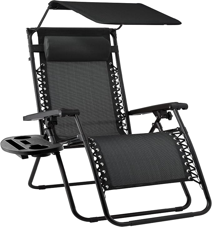 Best Choice Products Folding Zero Gravity Outdoor Recliner Patio Lounge Chair by BestChoiceProducts
