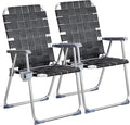 VINGLI Aluminum Patio Lawn Chairs Folding Set of 2 by VINGLI
