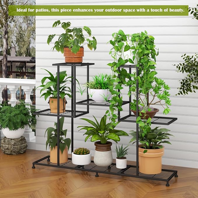 Twhep Metal Plant Stand, 5 Tiers Multifunctional Plant Stands - Image 2