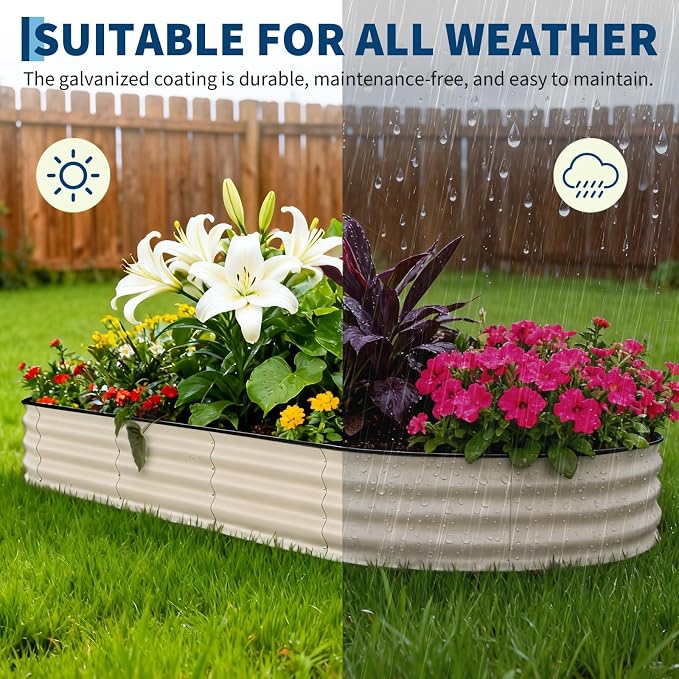 Garvee 2 Pack Galvanized Raised Garden Beds - Image 6