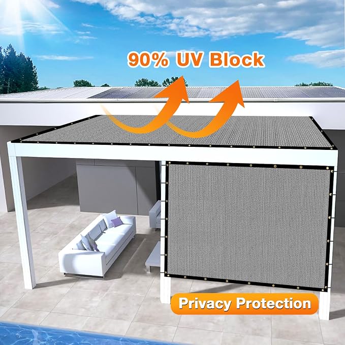 Artpuch Outdoor Pergola Shade Cover 17x22 FT Sun Shade Cloth - Image 3