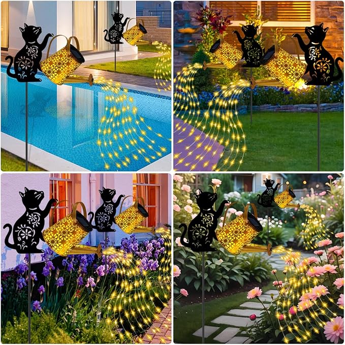 Solar Lights Outdoor Decorative, Watering Can - Image 5