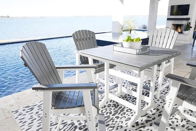 Signature Design by Ashley Outdoor Transville HDPE Patio Barstool - Image 15