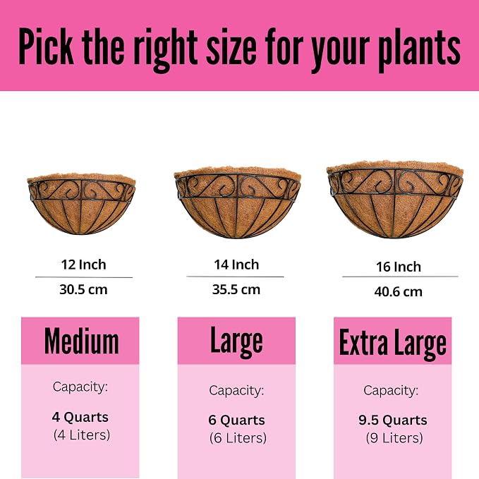 LaLaGreen 16 Inch Wall Hanging Planters - Image 4