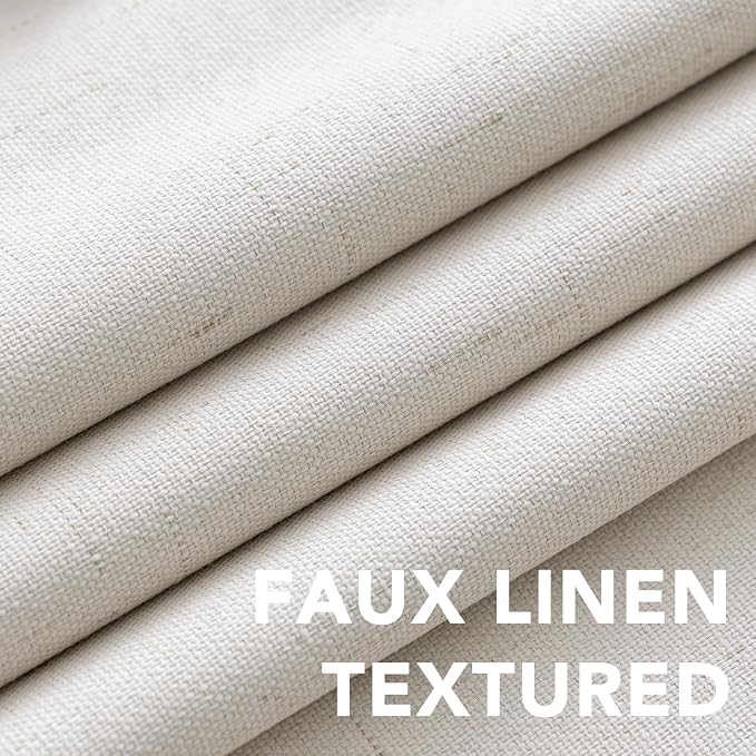 H.VERSAILTEX Blackout Curtains, Durable Thick Textured Look 100% Blackout Patio - Image 4